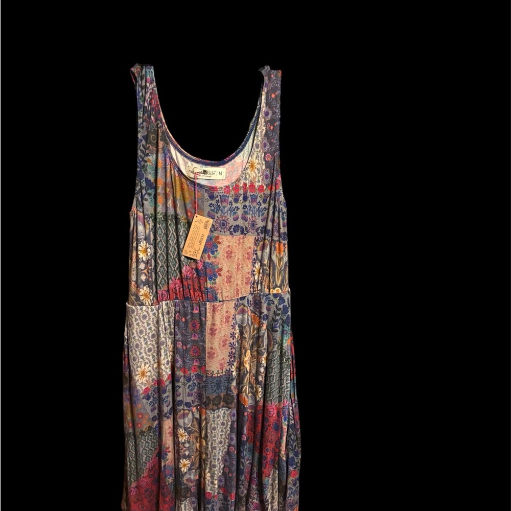 NATURAL LIFE Multicolor Patchwork Mini Dress